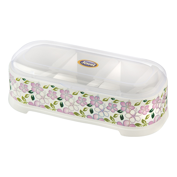 Compliments Multipurpose Container with Three Compartments